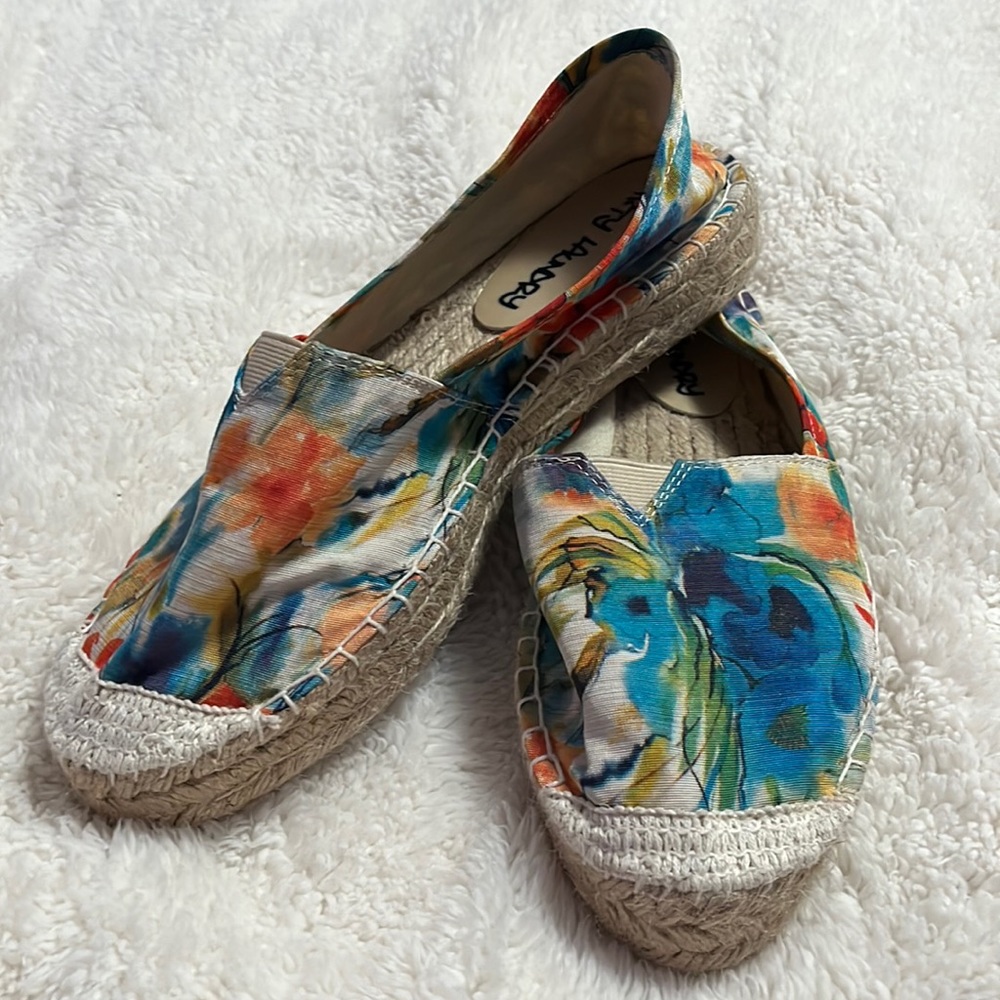 Dirty Laundry Tropical Floral Platform Espadrilles